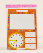 Kids Educational Learning Board with Alphabet, Clock & Writing Board - Image 2