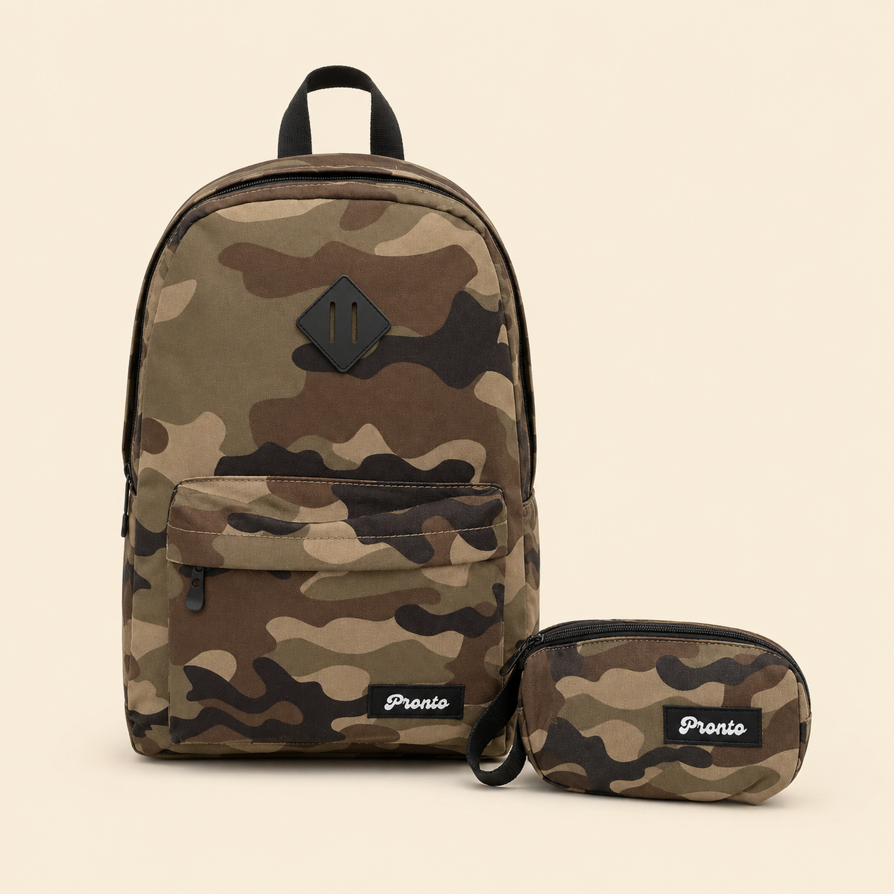 6 Pronto 17-Inch 2-Piece Camouflage School Backpack Set - Image 1