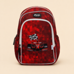 Pronto Racing Car School Backpack – Red, 14 Inch