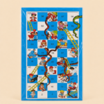 Classic Snakes and Ladders Wooden Folding Board Game