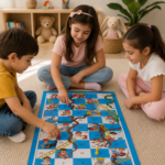Classic Snakes and Ladders Wooden Folding Board Game - Image 3
