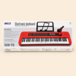Electronic Keyboard Piano with Microphone & Music Stand - Image 3