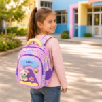 Kids 3D Relief Cartoon School Backpack Collection'13.5' - Image 6