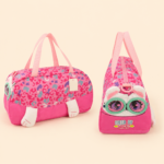 Kids Cute Plush Kitty Travel Duffel Bag - Image 2