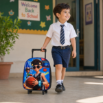 Kids Basketball Print 2-in-1 Trolley Backpack '13' - Image 4