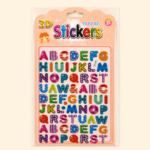3D Puffy Alphabet Stickers
