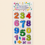3D Puffy Number Stickers for Kids