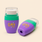 2-in-1 Pencil Sharpener & Eraser with Container - Image 3