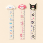 Sanrio Mascot Sparkle Ruler 15cm – Cinnamoroll / My Melody / Kuromi