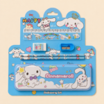 Kids Cartoon 6-Piece Stationery Set with Pencil Case – Cinnamoroll, Kuromi & Astronaut Designs