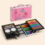 145-Piece Deluxe Kids Art Set with Portable Aluminum Carrying Case - Image 2