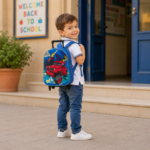 Boys 3D Jeep Trolley School Backpack - Image 2