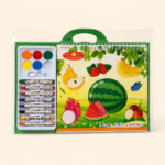 3D Coloring Book Set with 8 Crayons and 6 Water Colors - Image 2