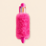 6-in-1 Multicolor Fluffy Retractable Ballpoint Pen - Image 4