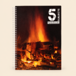 5 Subjects Spiral Notebook –200 sheets- Fire Cover