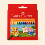 Faber-Castell Jumbo Wax Crayons – 12 Pieces