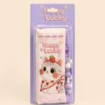 Cat Double-Zipper Pencil Case with Beaded Charm - Image 2