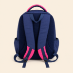 Platinum 18.5-Inch Three-Piece School Backpack Set – Navy Blue and Pink - Image 3