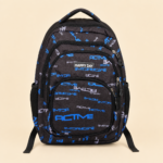 Happy Ordinar Active 18-Inch Three-Piece School Backpack Set – Black and Blue - Image 3
