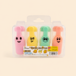 Smiley Face Highlighter Set – 4 Colors
