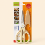 Multi-Function Stainless Steel Kitchen Scissors with Protective Cover