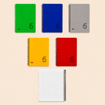 Fluo Note Fingers 6-Subject Spiral Notebook – 144 Sheets - كارو