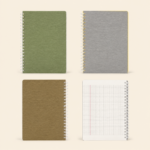 Pedia A5 Metallic Squared Spiral Copybook – 96 Sheets