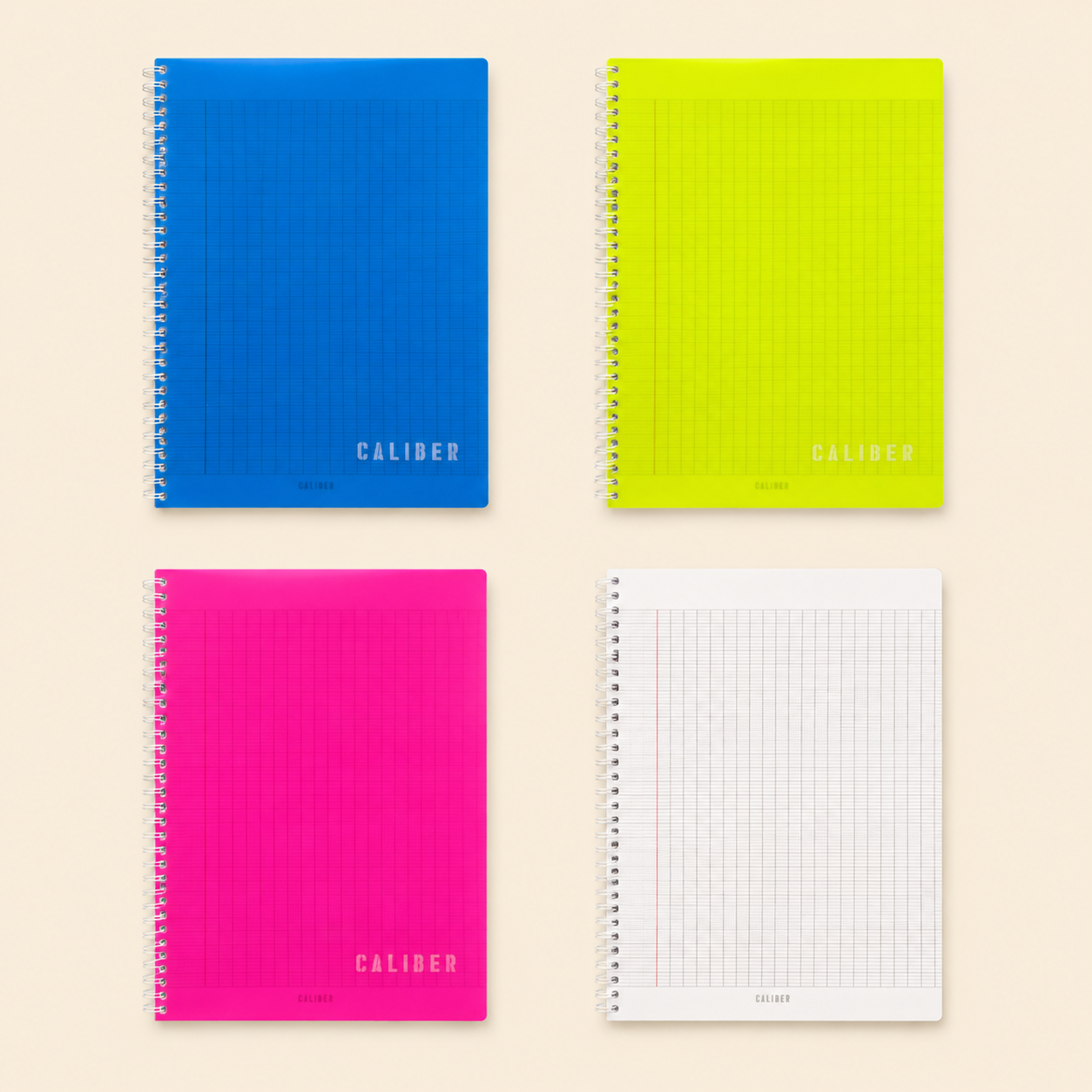 ChatGPT Image Aug 29, 2026, 12_57_23 PM Caliber Graph Paper Spiral Notebook – 96 Sheets- كارو - Image 1