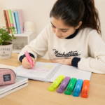 Matte Black Body Fluorescent Highlighter (6 Colors) - Image 2