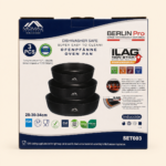 Momaz Berlin Pro Non-Stick Oven Pan Set (3 Pieces,28 cm, 30 cm, 34 cm) - Image 2
