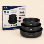 Momaz Berlin Pro Non-Stick Oven Pan Set (3 Pieces,28 cm, 30 cm, 34 cm)