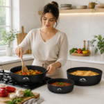 Momaz Berlin Pro Non-Stick Oven Pan Set (3 Pieces,28 cm, 30 cm, 34 cm) - Image 3