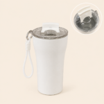 Portable Tumbler Cup with Flip-Top Lid and Wrist Strap 500 ml
