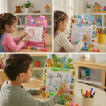 Kids Dinosaur Coloring & Drawing Board Set - Image 2