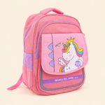 Wanglida Kids Primary School Backpack - Navy Blue & Pink'16'