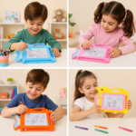 Dolphin Magnetic Drawing Board with Abacus - Image 2