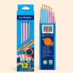 Sea Dolphin Triangular HB Graphite Pencils with Eraser*12