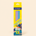 Sea Dolphin Triangular HB Graphite Pencils with Eraser*12 - Image 2