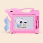Dolphin Magnetic Drawing Board with Abacus - Image 3