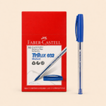 Faber-Castell Trilux 032 Medium Ballpoint Pen Display Box of 50 (Blue-red-green) - Image 2