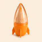 Bear Rocket Shape 2-in-1 Pencil Sharpener and Eraser - Image 3