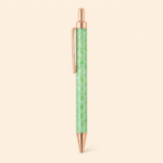 Mermaid Scales Pen: Gold Hardware, Retractable Ballpoint Pen - Image 3