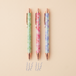 Mermaid Scales Pen: Gold Hardware, Retractable Ballpoint Pen