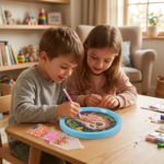 DIY Round Frame Diamond Painting Kit for Kids - Image 5
