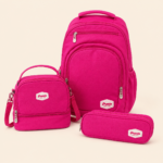 Pronto 18-Inch 3-Piece School Backpack Set – Pink