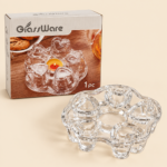 Glass Teapot Warmer with Tealight Holder – Heart Design