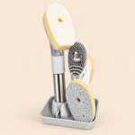 AZ Soap Dispensing Dish Brush Set with 4 Replaceable Heads - Image 3
