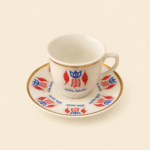 Momaz Lebanese Coffee Cups and Saucers Set – 24 Pieces