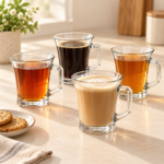 Clear Glass Mug Set – 4 Pieces, 200 ml Each - Image 2