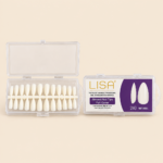LISA Almond Full Cover Nail Tips – 240 Pcs Natural